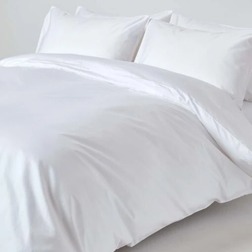 White Egyptian Cotton Duvet Cover With Pillowcases 1000 Thread Count -Best Homeware Store bl1191 02 4