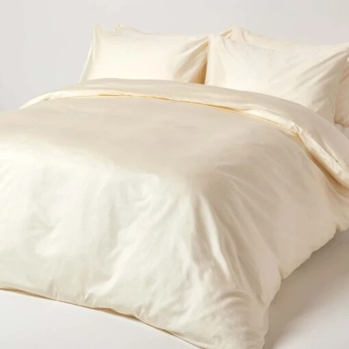 Cream Organic Cotton Duvet Cover Set 400 Thread Count -Best Homeware Store bl1200 01 1