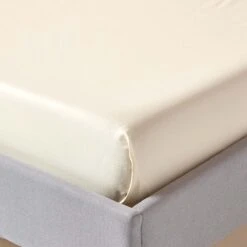 Cream Organic Cotton Flat Sheet 400 Thread Count -Best Homeware Store bl1202 03