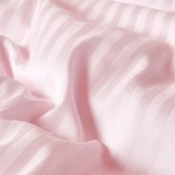 Pink Egyptian Cotton Stripe Duvet Cover And Pillowcases 330 TC -Best Homeware Store bl1214 04 9