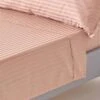 Taupe Beige Egyptian Cotton Satin Stripe Flat Sheet 330 Thread Count -Best Homeware Store bl1228 01