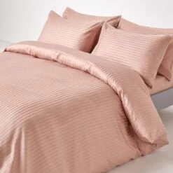 Taupe Beige Egyptian Cotton Satin Stripe Flat Sheet 330 Thread Count -Best Homeware Store bl1228 03