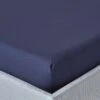 Navy Blue Egyptian Cotton Fitted Sheet 200 TC -Best Homeware Store bl1286 01