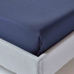 Navy Blue Egyptian Cotton Flat Sheet 200 Thread Count -Best Homeware Store bl1288 03