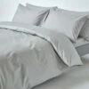 Silver Grey Egyptian Cotton Duvet Cover With Pillowcase 200 Thread Count -Best Homeware Store bl1297 01