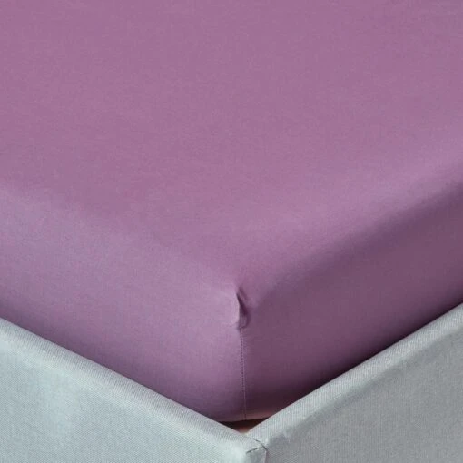 Grape Egyptian Cotton Fitted Sheet 200 TC -Best Homeware Store bl1302 01