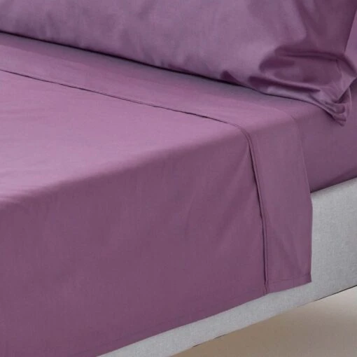 Grape Egyptian Cotton Flat Sheet 200 Thread Count -Best Homeware Store bl1304 01