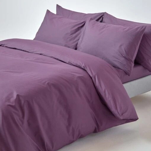 Grape Egyptian Cotton Duvet Cover With Pillowcases 200 Thread Count -Best Homeware Store bl1305 01