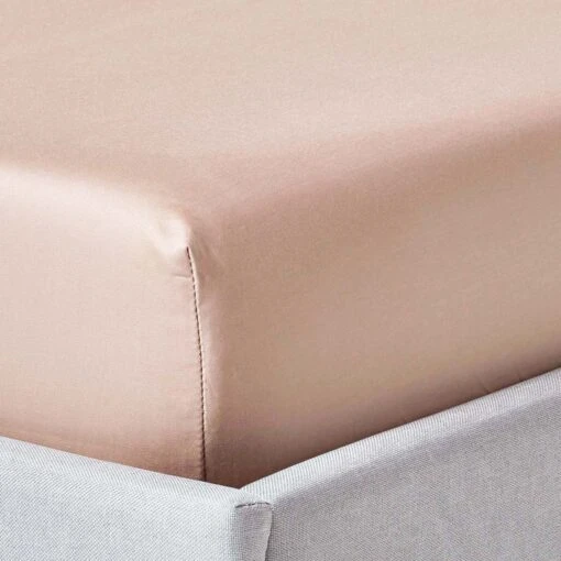 Moonlight Beige Egyptian Cotton Fitted Sheet 1000 TC -Best Homeware Store bl1316 01 5