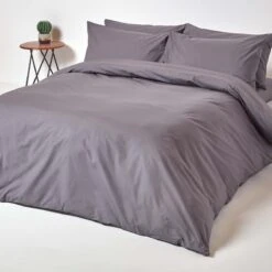 Dark Grey Egyptian Cotton Deep Fitted Sheet 200 TC -Best Homeware Store bl1458 05 1 4