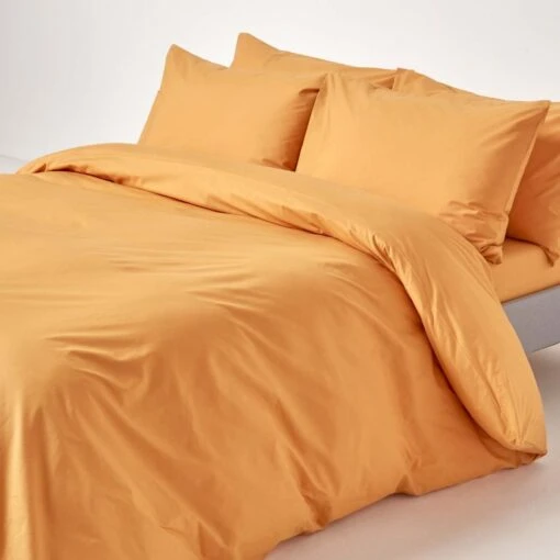 Mustard Yellow Egyptian Cotton Duvet Cover With Pillowcases 200 Thread Count -Best Homeware Store bl1460 01 4