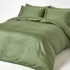 Moss Green Organic Cotton Duvet Cover Set 400 Thread Count -Best Homeware Store bl1478 01 1 1