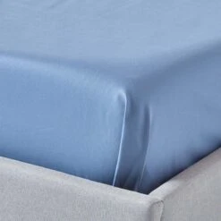 Air Force Blue Egyptian Cotton Flat Sheet 1000 Thread Count -Best Homeware Store bl1495 03