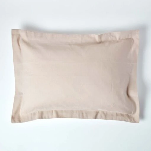 Natural Linen Oxford Pillowcase, King -Best Homeware Store bl1563 1