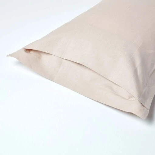 Natural Linen Oxford Pillowcase, King -Best Homeware Store bl1563 3