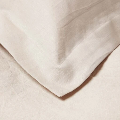 Natural Linen Oxford Pillowcase, King -Best Homeware Store bl1563 6