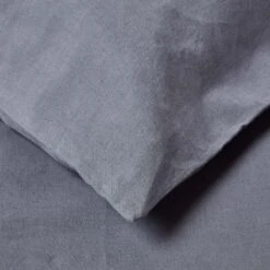 Dark Grey Linen Housewife Pillowcase, King -Best Homeware Store bl1572 6