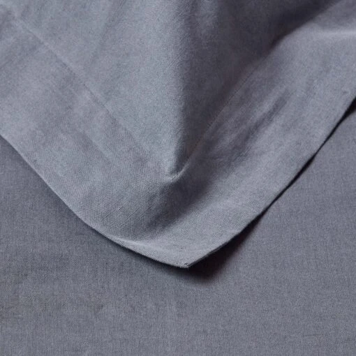 Dark Grey Linen Oxford Pillowcase, King -Best Homeware Store bl1573 6