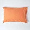 Burnt Orange Linen Housewife Pillowcase, King -Best Homeware Store bl1584 pillow case 1