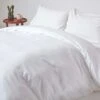 White Soft Portuguese Brushed Cotton Duvet Cover Set, Single -Best Homeware Store bl1703 2