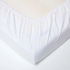 White Linen Fitted Cot Sheet 60 X 120 Cm, Pack Of 2 -Best Homeware Store bl1725a 04