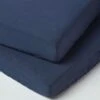 Navy Linen Fitted Cot Sheet 60 X 120 Cm, Pack Of 2 -Best Homeware Store bl1725c 01