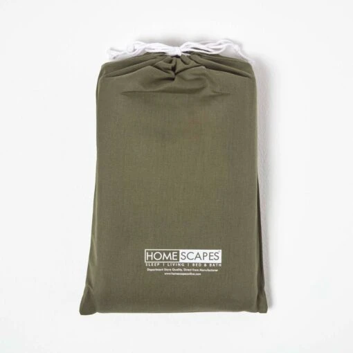 Dark Green Linen Cot Bed Fitted Sheets 70 X 140 Cm, Pack Of 2 -Best Homeware Store bl1725d 5