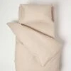 Natural Linen Cot Bed Duvet Cover Set 120 X 150 Cm -Best Homeware Store bl1727b 01