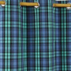 Black Watch Tartan Ready Made Eyelet Curtain Pair -Best Homeware Store black watch tartan ready made eyelet curtain pair 4