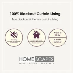 100% Blackout Curtain Lining Pair 3-Pass Coating -Best Homeware Store blackout lining infographic 2 9