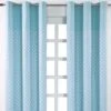 Cotton Stars Blue Ready Made Eyelet Curtain Pair -Best Homeware Store cotton stars blue ready made eyelet curtain pair 1