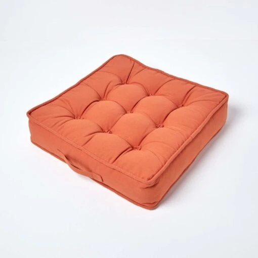 Terracotta Cotton Armchair Booster Cushion -Best Homeware Store cu1116 02