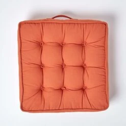 Terracotta Cotton Armchair Booster Cushion -Best Homeware Store cu1116 03