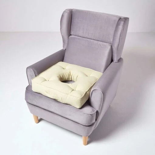 Sage Green Orthopaedic Cotton Armchair Booster Cushion -Best Homeware Store cu1119 01