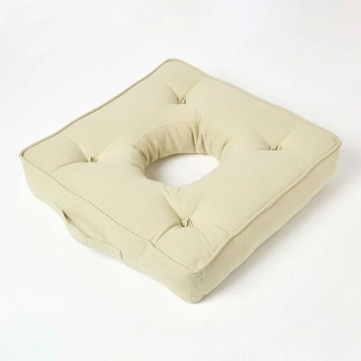 Sage Green Orthopaedic Cotton Armchair Booster Cushion -Best Homeware Store cu1119 02