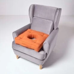 Terracotta Orthopaedic Cotton Armchair Booster Cushion -Best Homeware Store cu1120 01