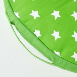 Green Stars Round Floor Cushion -Best Homeware Store cu1158 04