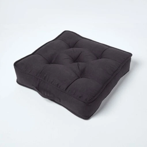 Black Faux Suede Armchair Booster Cushion -Best Homeware Store cu1183 02