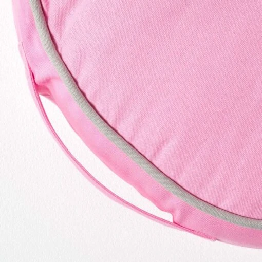 Pink And Grey Round Floor Cushion -Best Homeware Store cu1197 04