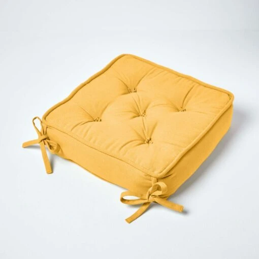 Mustard Cotton Dining Booster Cushion -Best Homeware Store cu1207main 2