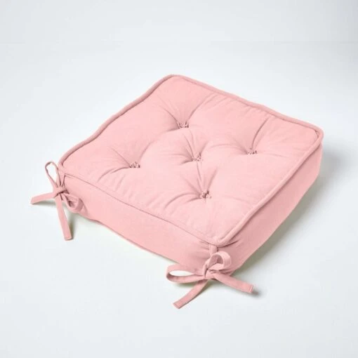 Pink Cotton Dining Booster Cushion -Best Homeware Store cu1208main 2