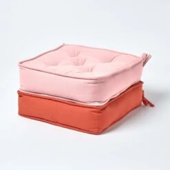 Pink Cotton Dining Booster Cushion -Best Homeware Store cu1208main 7