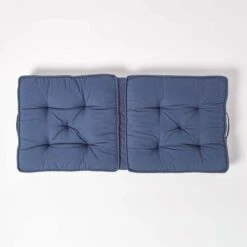 Navy Cotton Travel Support Booster Cushion -Best Homeware Store cu1209 03