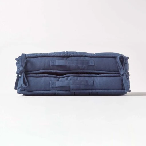 Navy Cotton Travel Support Booster Cushion -Best Homeware Store cu1209 05