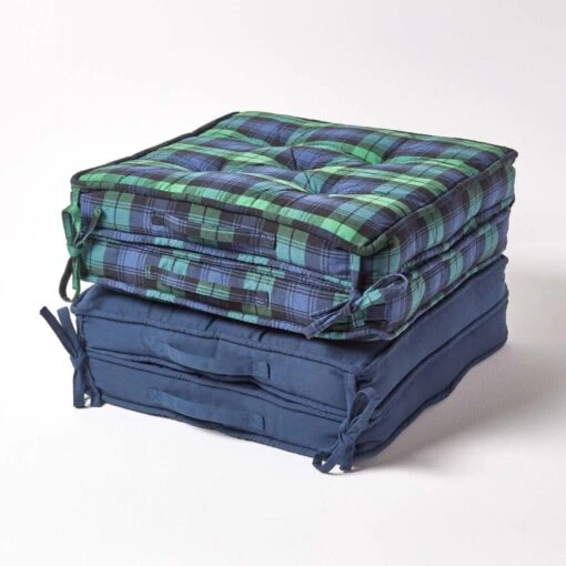 Navy Cotton Travel Support Booster Cushion -Best Homeware Store cu1209 09