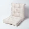 Cream Faux Suede Travel Support Booster Cushion -Best Homeware Store cu1212 01