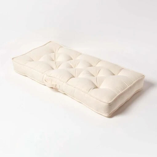 Cream Cotton 2 Seater Booster Cushion -Best Homeware Store cu1213 02