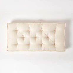 Cream Cotton 2 Seater Booster Cushion -Best Homeware Store cu1213 03