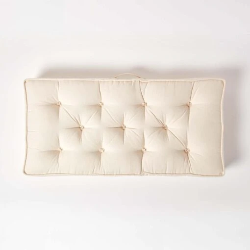 Cream Cotton 2 Seater Booster Cushion -Best Homeware Store cu1213 03