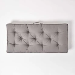 Charcoal Grey Cotton 2 Seater Booster Cushion -Best Homeware Store cu1214 03